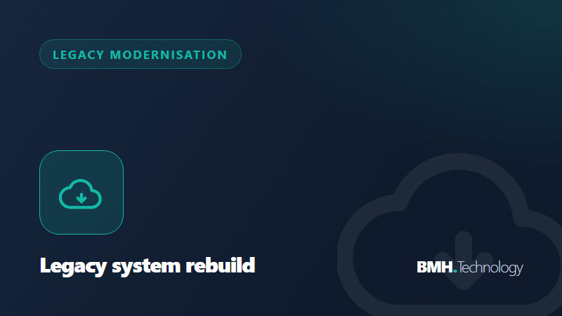 Legacy system rebuild